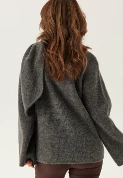 SELECTED Neulepuserot|Neulotut Neulepuserot*Slflulu Ls Bow Knit
