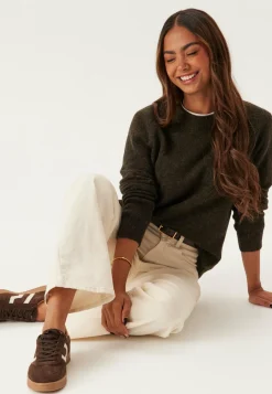 SELECTED Neulepuserot|Neulotut Neulepuserot*Slflulu LS Knit O-Neck