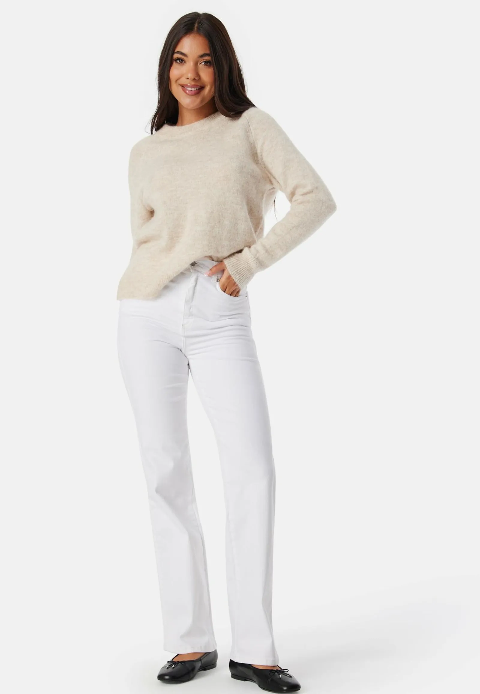 SELECTED Perusneuleet|Neulepuserot*Slflulu LS Knit O-Neck