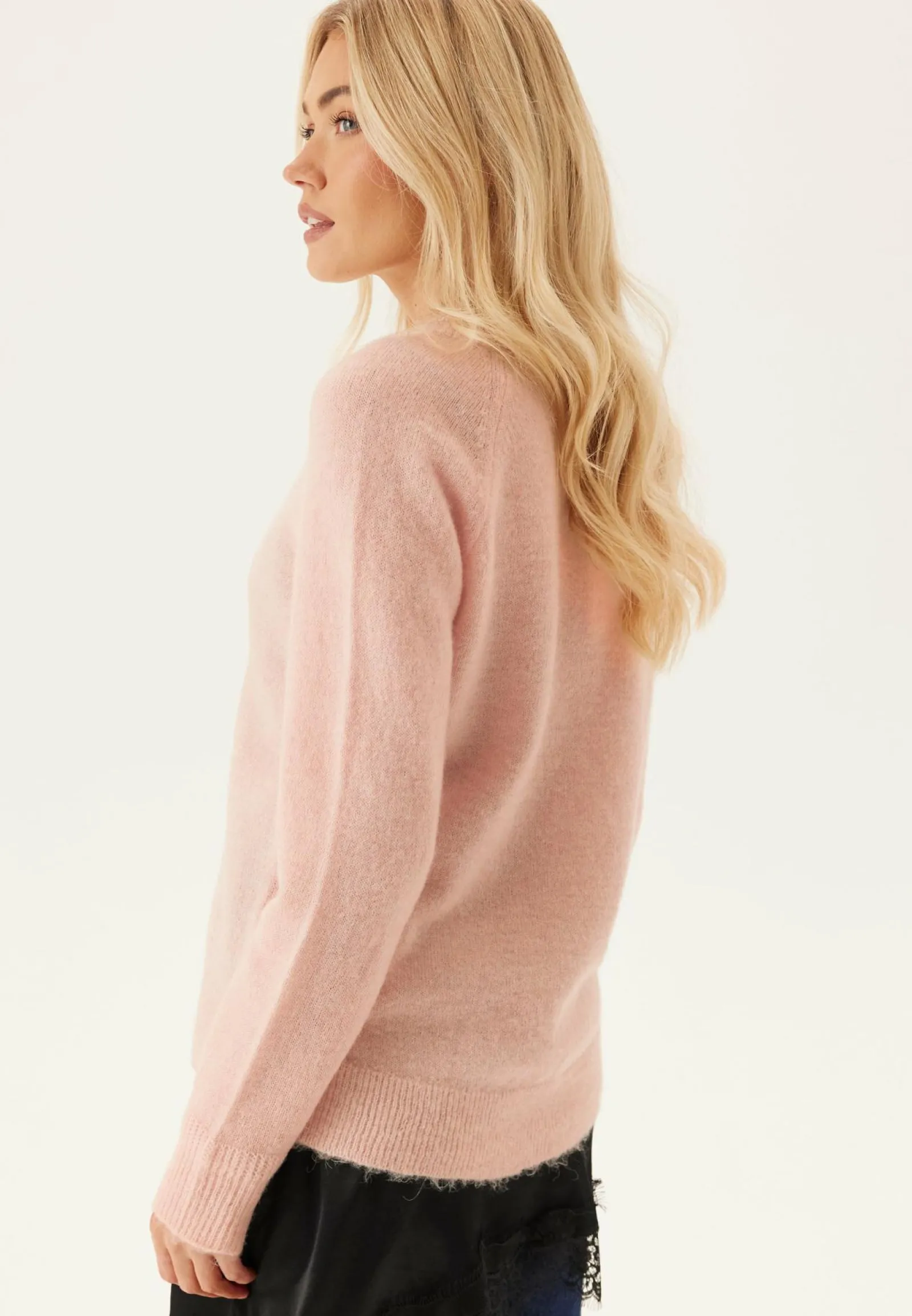 SELECTED Neulepuserot|Neulotut Neulepuserot*Slflulu LS Knit O-Neck