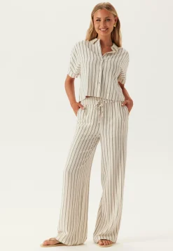 SELECTED Pellavapaidat|Ruutu- Ja Raidalliset Puserot Ja Paidat*Slfviva Ss Striped Cropped Sun