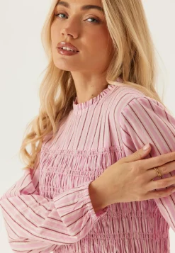 BUBBLEROOM Raidalliset Mekot|Smokkimekot*Smock Cotton Dress