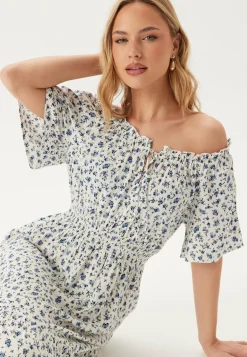 Happy Holly Kukkakuosiset Ja Kuviolliset Mekot|Kesämekot*Smock Maxi Viscose Dress