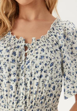 Happy Holly Kukkakuosiset Ja Kuviolliset Mekot|Kesämekot*Smock Maxi Viscose Dress