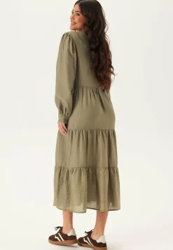 Happy Holly Smokkimekot|Pitkähihaiset Mekot*Smock Midi Dress