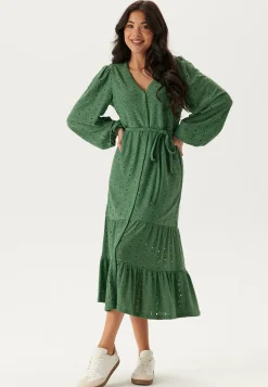 Happy Holly Pitkähihaiset Mekot|Midimekot*Soft Broderie Anglaise Dress