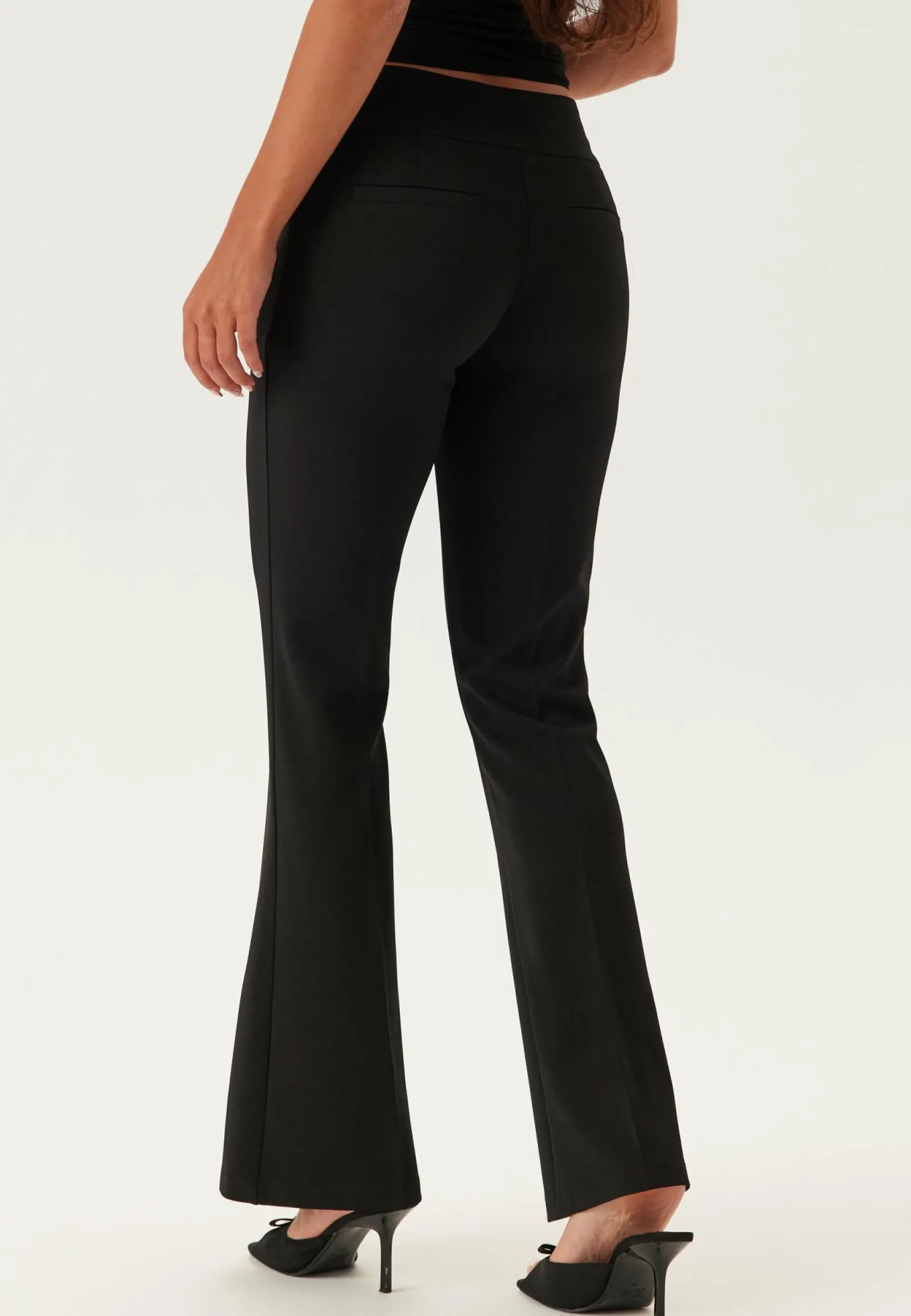 BUBBLEROOM Keskivyötäröiset Housut|Lahkeelliset Housut*Soft Suit Flared Trousers