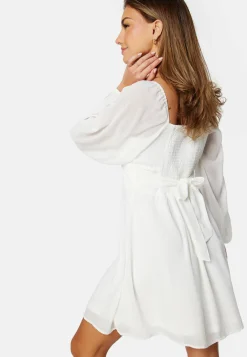 Bubbleroom Occasion Smokkimekot|Kesämekot*Square Neck L/S Chiffon Dress