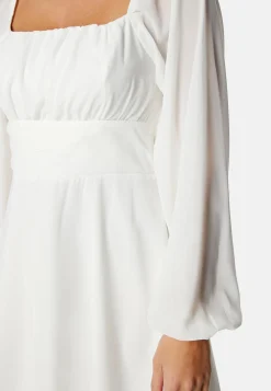 Bubbleroom Occasion Smokkimekot|Kesämekot*Square Neck L/S Chiffon Dress