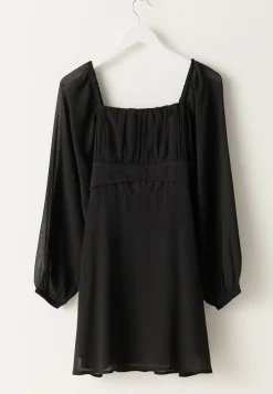 BUBBLEROOM Uudenvuoden Mekot|Smokkimekot*Square Neck L/S Georgette Dress