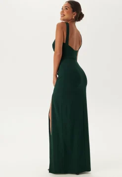 Bubbleroom Occasion Morsiusneitomekot|Juhlamekot*Square Neck Slit Maxi Dress