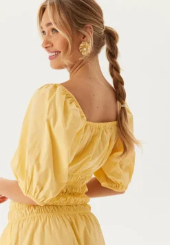 BUBBLEROOM Rennot Setit|Yksiväriset Puserot Ja Paidat*Square Neck Smock Top