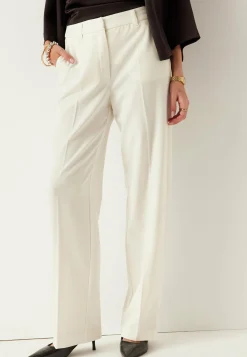 BUBBLEROOM Suorat Housut|Pukuhousut*Straight High Waist Suit Trousers