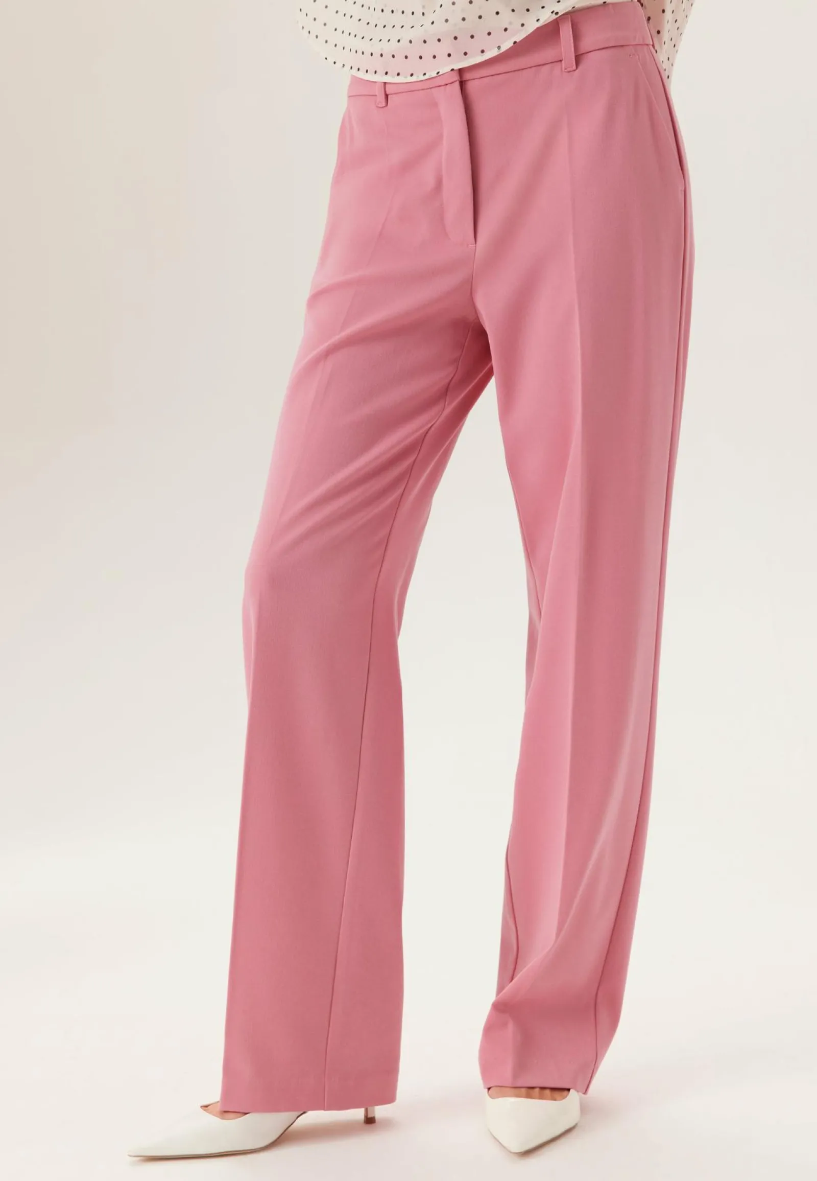 BUBBLEROOM Suorat Housut|Korkeavyötäröiset Housut*Straight High Waist Suit Trousers