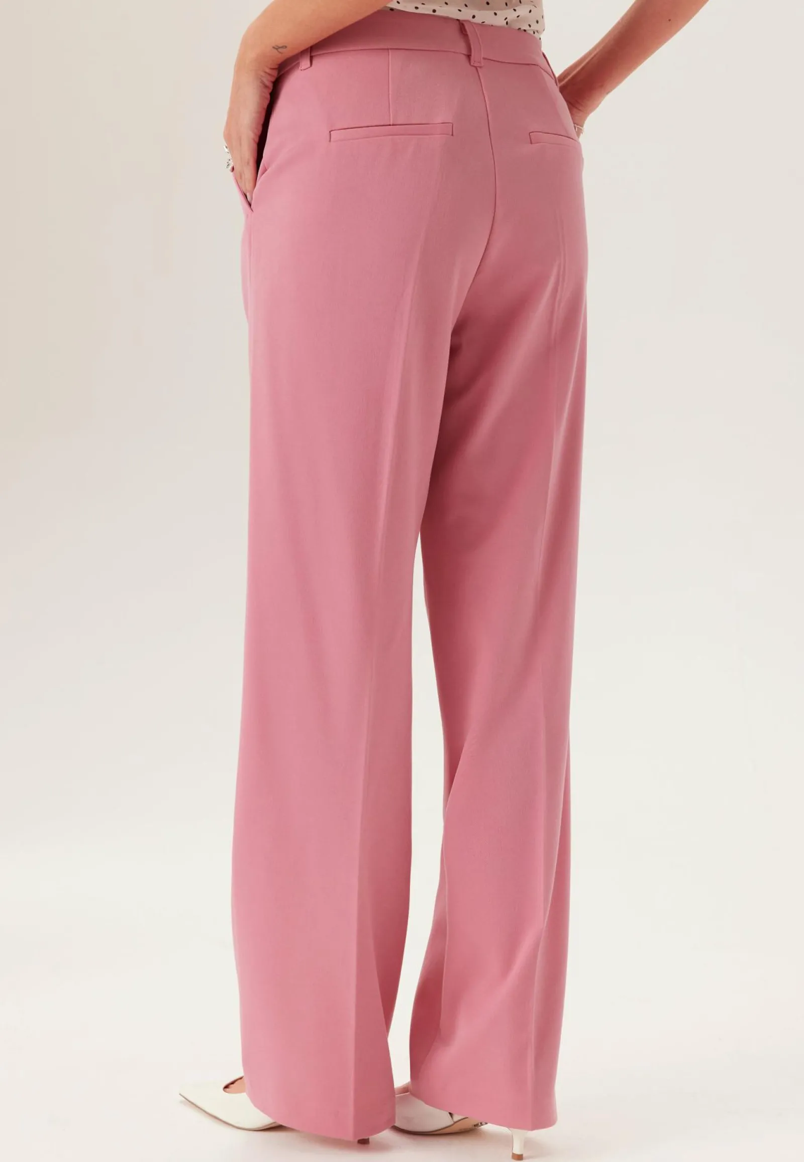 BUBBLEROOM Suorat Housut|Korkeavyötäröiset Housut*Straight High Waist Suit Trousers