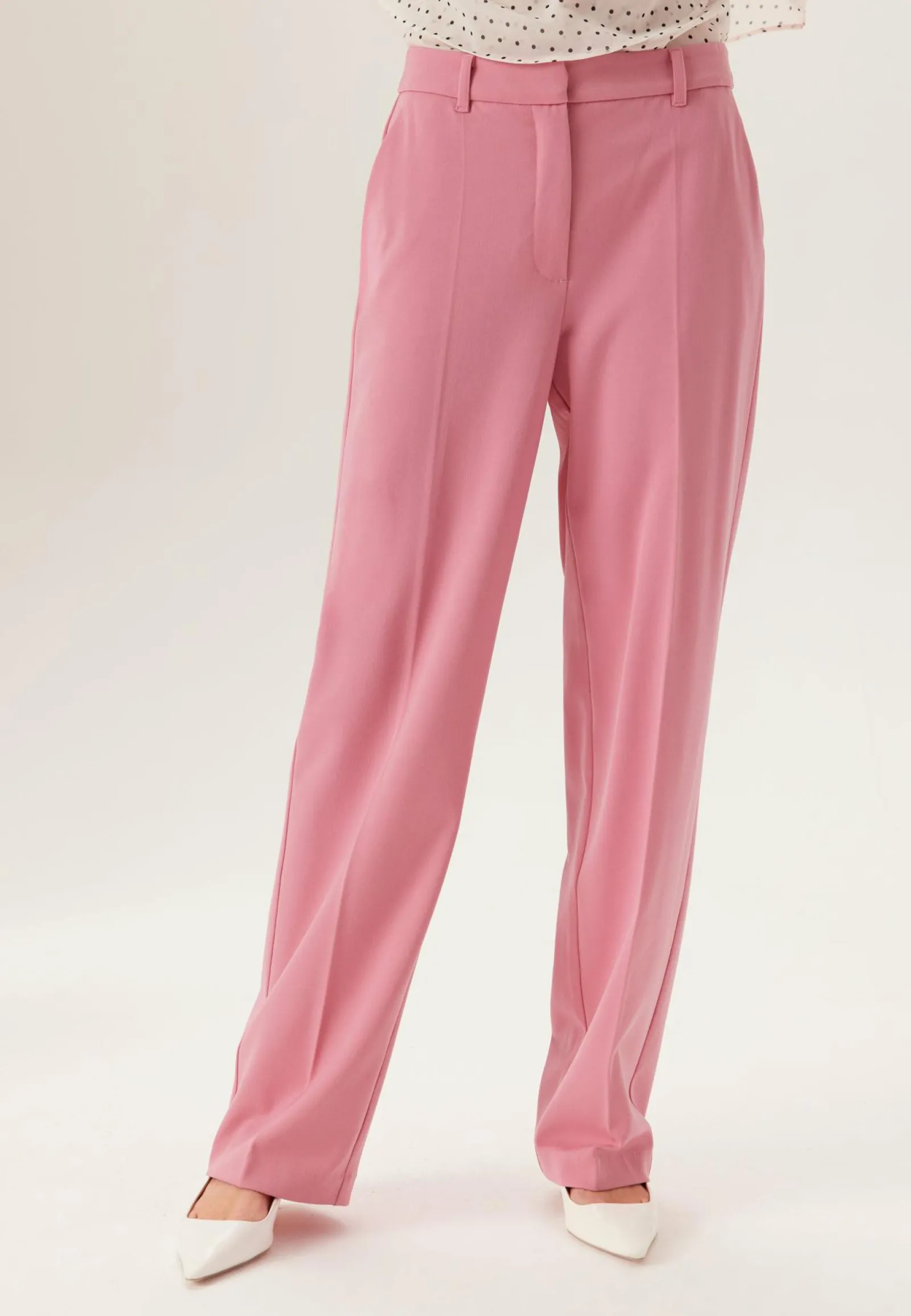 BUBBLEROOM Suorat Housut|Korkeavyötäröiset Housut*Straight High Waist Suit Trousers