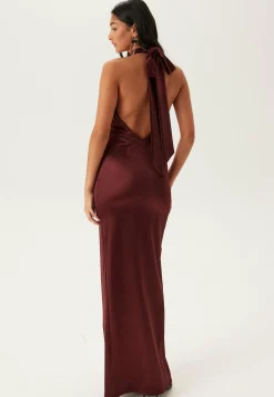Bubbleroom Occasion Morsiusneitomekot|Juhlamekot*Stretch Satin Halterneck Gown