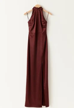 Bubbleroom Occasion Morsiusneitomekot|Juhlamekot*Stretch Satin Halterneck Gown