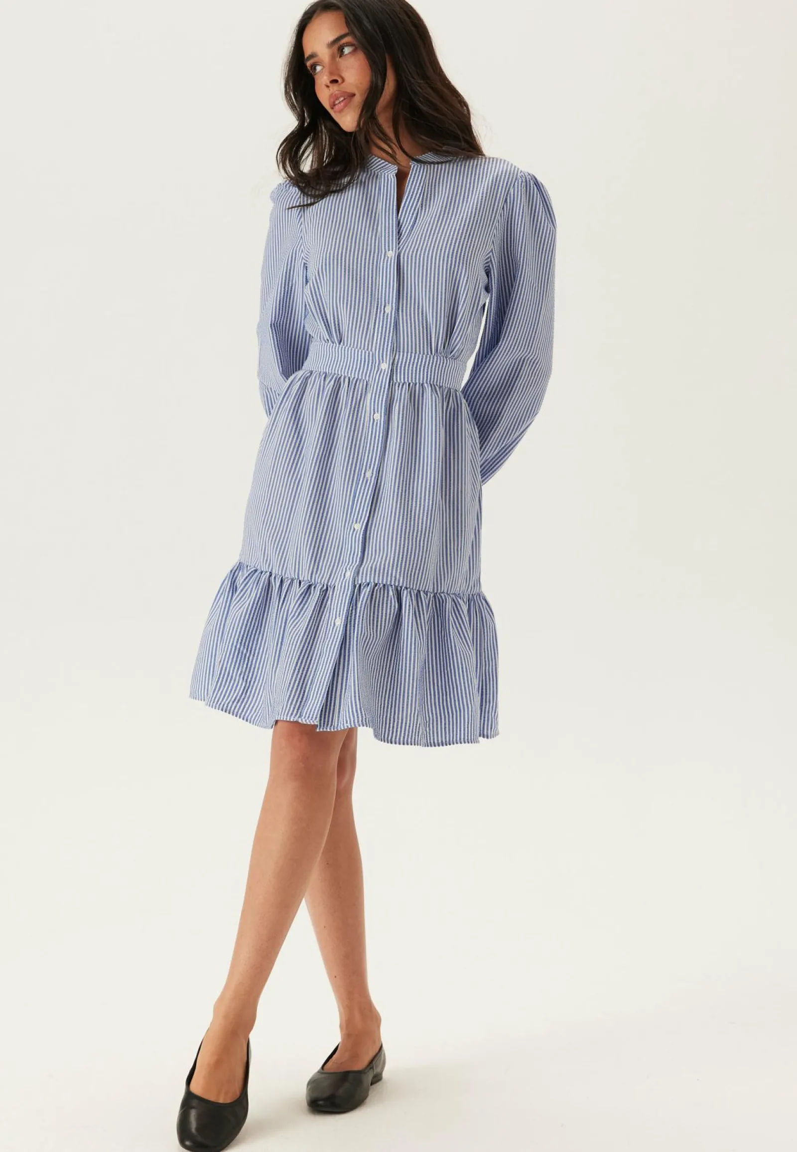 BUBBLEROOM Raidalliset Mekot|Pitkähihaiset Mekot*Striped Dress