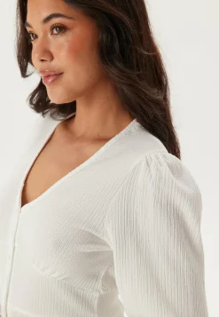 BUBBLEROOM Juhlamekot|Puhvihihalliset Mekot*Structure Button Midi Dress