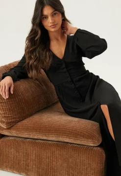 BUBBLEROOM Pitkähihaiset Mekot|Midimekot*Structure Button Midi Dress