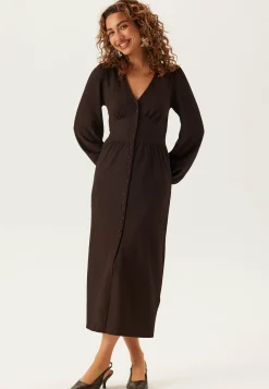 BUBBLEROOM Pitkähihaiset Mekot|Midimekot*Structure Button Midi Dress