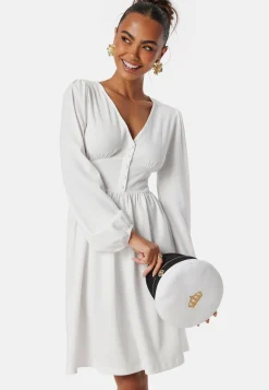 BUBBLEROOM Kesämekot|Pitkähihaiset Mekot*Structure Button Short Dress