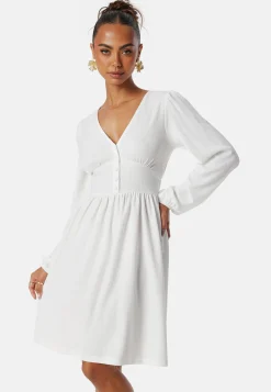 BUBBLEROOM Kesämekot|Pitkähihaiset Mekot*Structure Button Short Dress