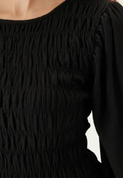 BUBBLEROOM Puhvihihalliset Mekot|Pitkähihaiset Mekot*Structure Long Sleeve Midi Dress