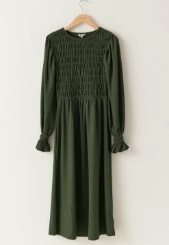 BUBBLEROOM Smokkimekot|Joulumekot*Structure Long Sleeve Midi Dress