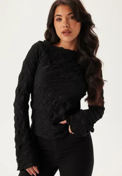 BUBBLEROOM Pitkähihaiset Topit|Rennot Topit*Structure Long Sleeve Top