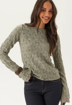 BUBBLEROOM Pitkähihaiset Topit|Rennot Topit*Structure Long Sleeve Top