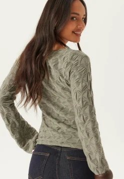 BUBBLEROOM Pitkähihaiset Topit|Rennot Topit*Structure Long Sleeve Top