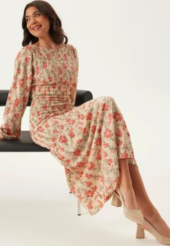 Happy Holly Smokkimekot|Kukkakuosiset Ja Kuviolliset Mekot*Structure Smock Midi Dress