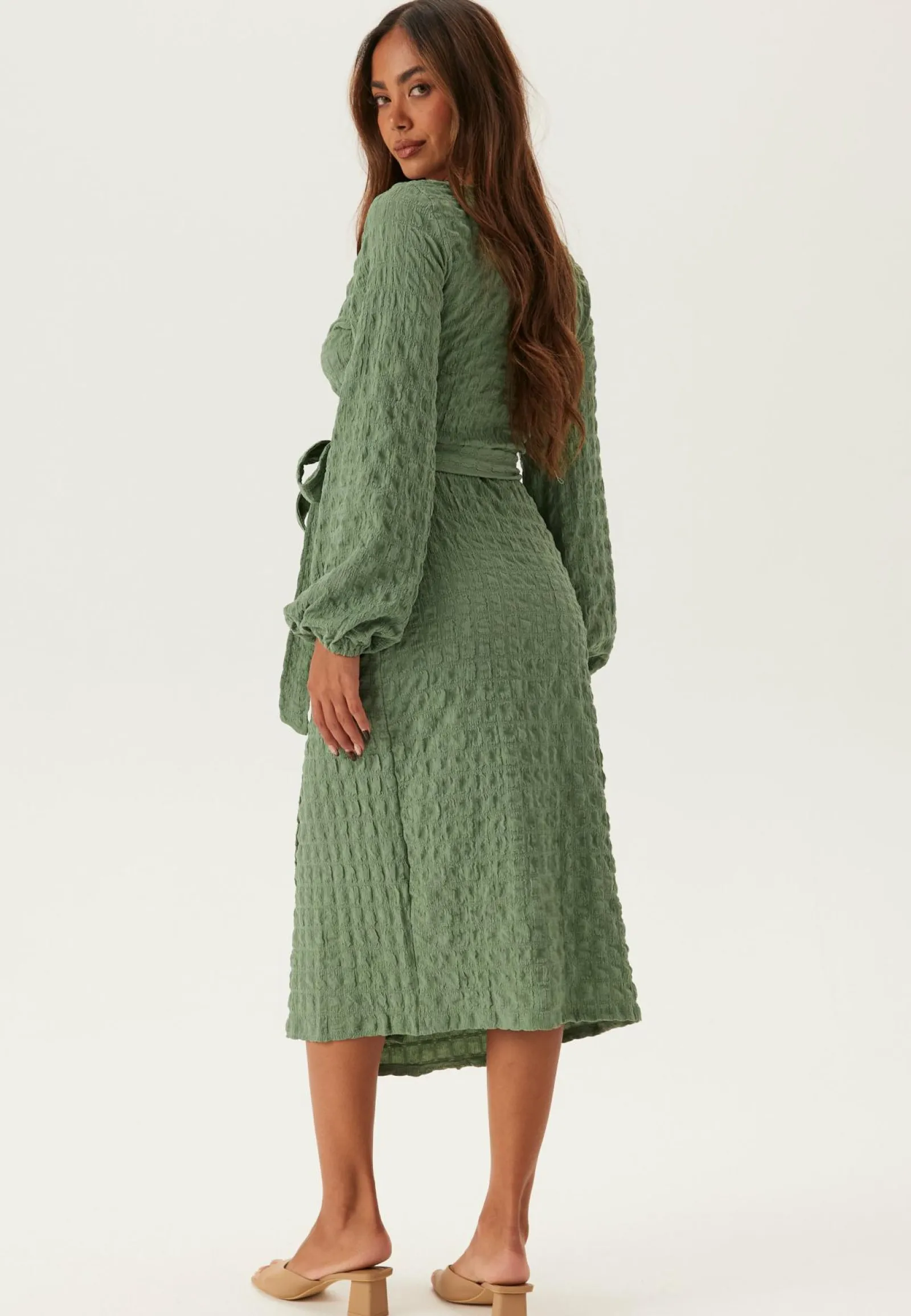 BUBBLEROOM Kietaisumekot|Pitkähihaiset Mekot*Structure Wrap Dress