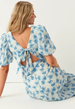 Bubbleroom Occasion Juhlamekot|Kukkakuosiset Ja Kuviolliset Mekot*Structured Puff Sleeve Ankle Dress