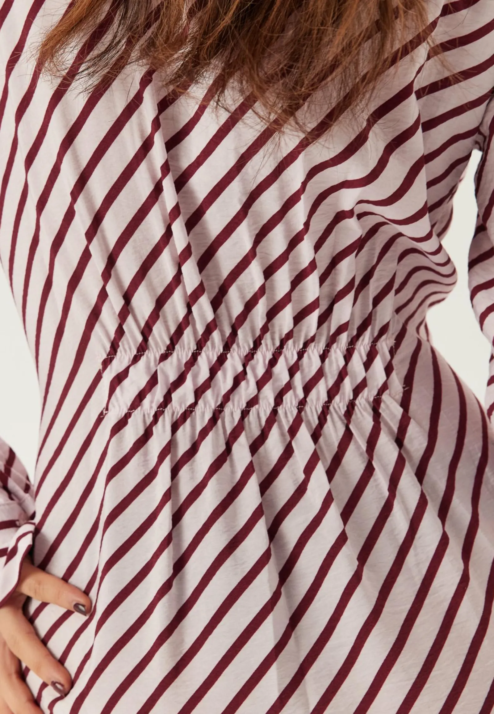 BUBBLEROOM Raidalliset Mekot|Kukkakuosiset Ja Kuviolliset Mekot*Tie Detail Shirt Dress