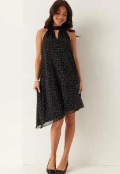 BUBBLEROOM Kukkakuosiset Ja Kuviolliset Mekot|Pilkulliset Mekot*Tie Reversible Short Mesh Dress