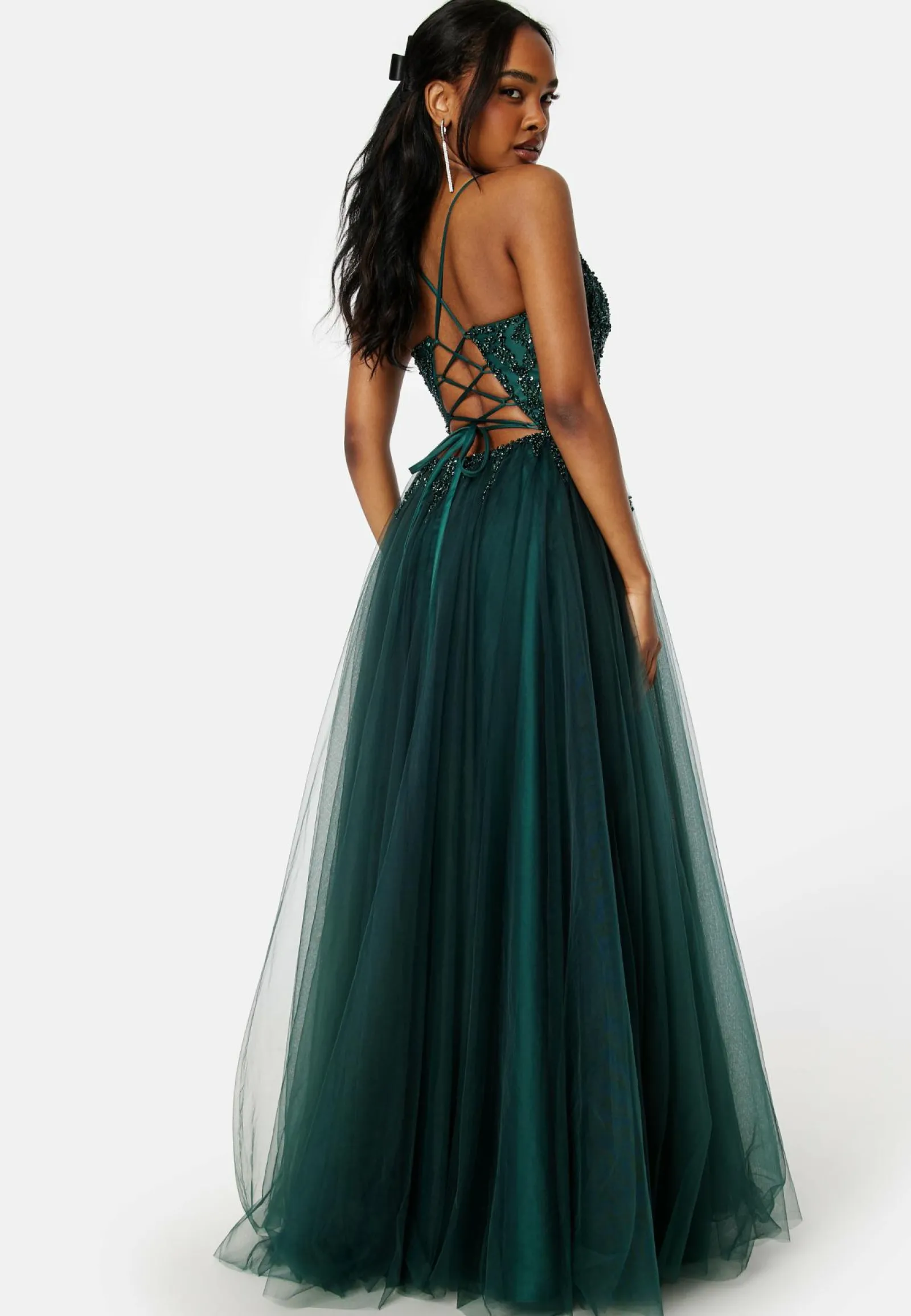 Christian Koehlert Glittermekot|Vanhojentanssimekot*Tulle Back Lacing Evening Dress