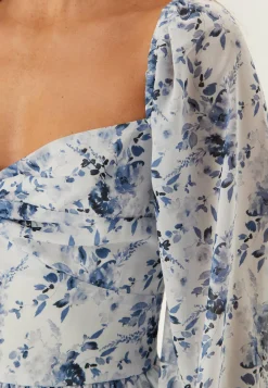 BUBBLEROOM Smokkimekot|Kukkakuosiset Ja Kuviolliset Mekot*Twist Detail Flounce Dress