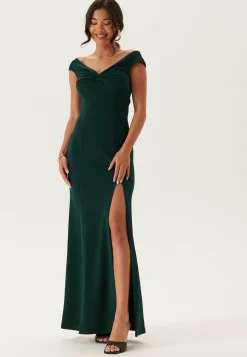Bubbleroom Occasion Morsiusneitomekot|Uudenvuoden Mekot*Twist Off Shoulder Gown