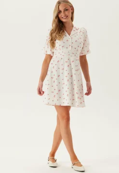 VILA Kukkakuosiset Ja Kuviolliset Mekot|Kesämekot*Vicille Ann V-neck 2/4 SHORT D