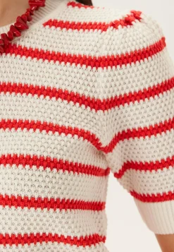 VILA T-Paidat|Rennot Topit*Vidalo O-neck S/S STRIPE KNIT