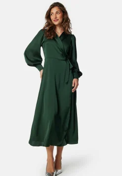 VILA Kietaisumekot|Pitkähihaiset Mekot*Vienna Ravenna L/S Ankle Wrap Dress