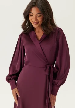 VILA Puhvihihalliset Mekot|Kietaisumekot*Vienna Ravenna L/S Ankle Wrap Dress