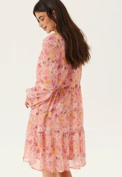 VILA Kukkakuosiset Ja Kuviolliset Mekot|Kesämekot*Vifalia L/S TIE V-NECK DRESS