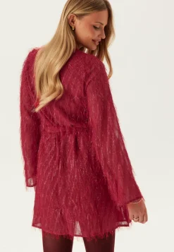 VILA Joulumekot|Glittermekot*Vifeather L/S O-NECK SHORT DRE