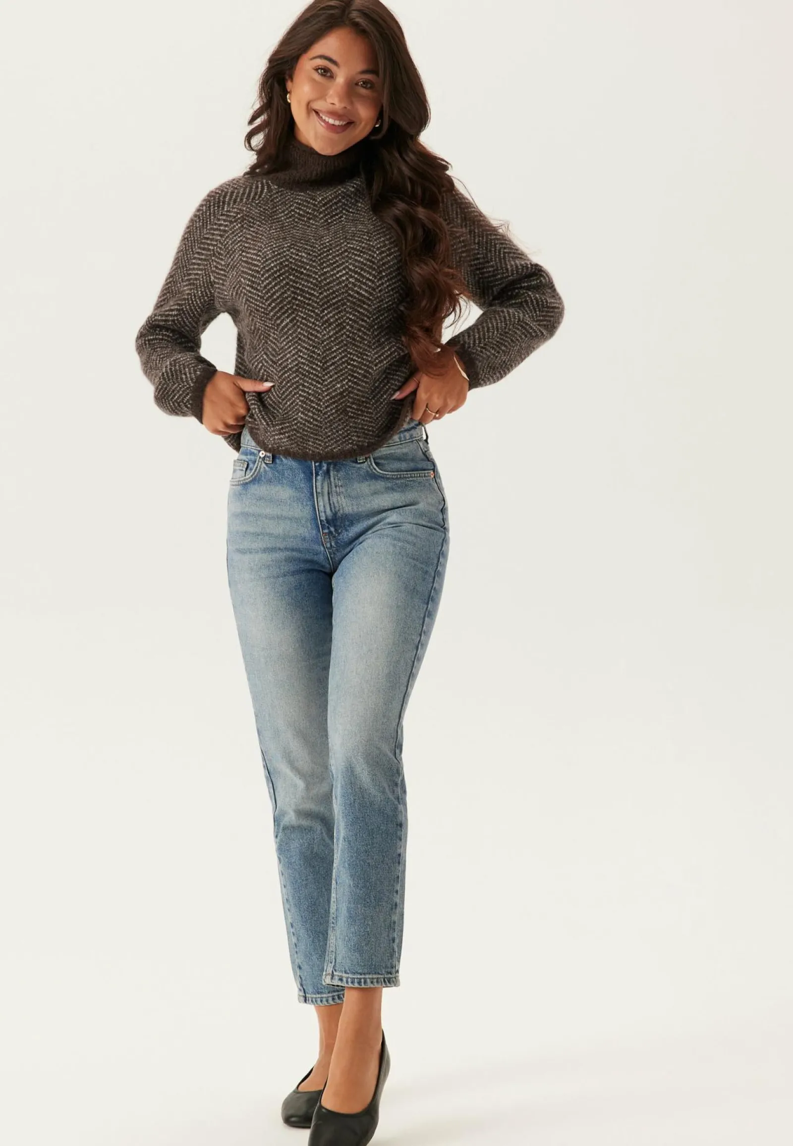 VILA Neuletopit|Neuletopit*Vilory High Neck L/S KNIT TOP