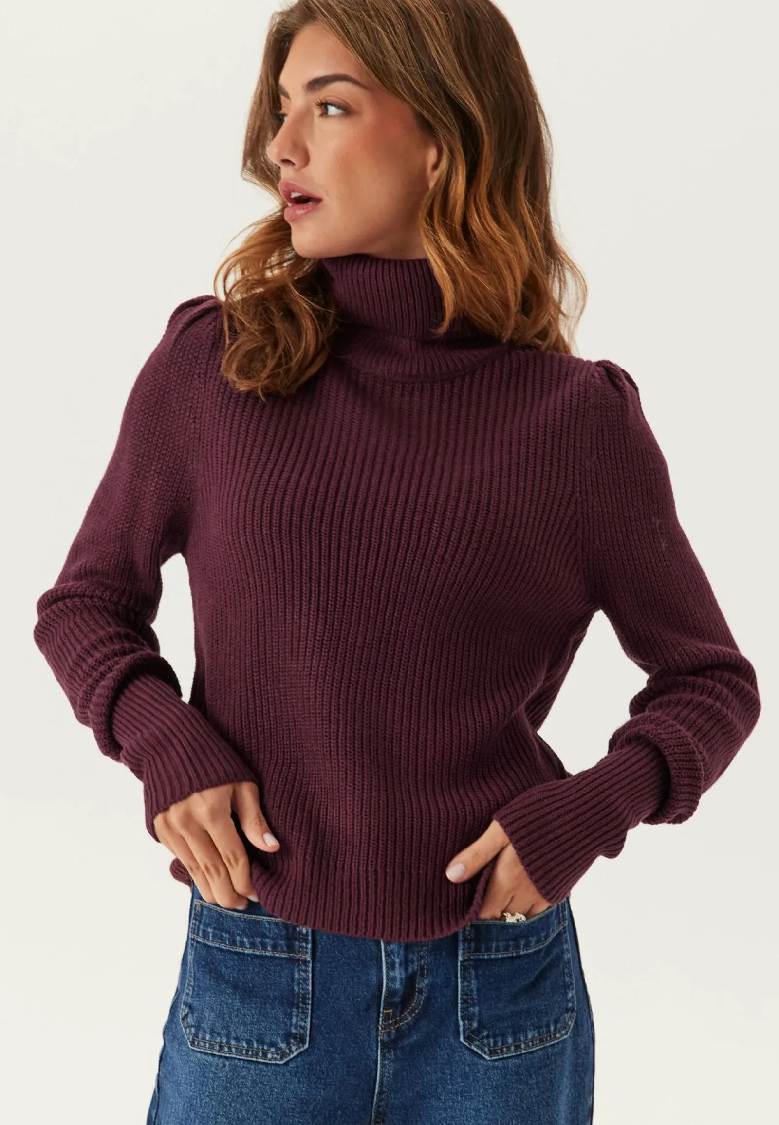 VILA Pooloneuleet|Neulepuserot*Vilou New Rollneck L/S KNIT TO
