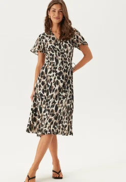 VILA Juhlamekot|Kukkakuosiset Ja Kuviolliset Mekot*Vilovie S/S Wrap Midi Dress